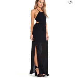Open Back Slit Maxi Gown
